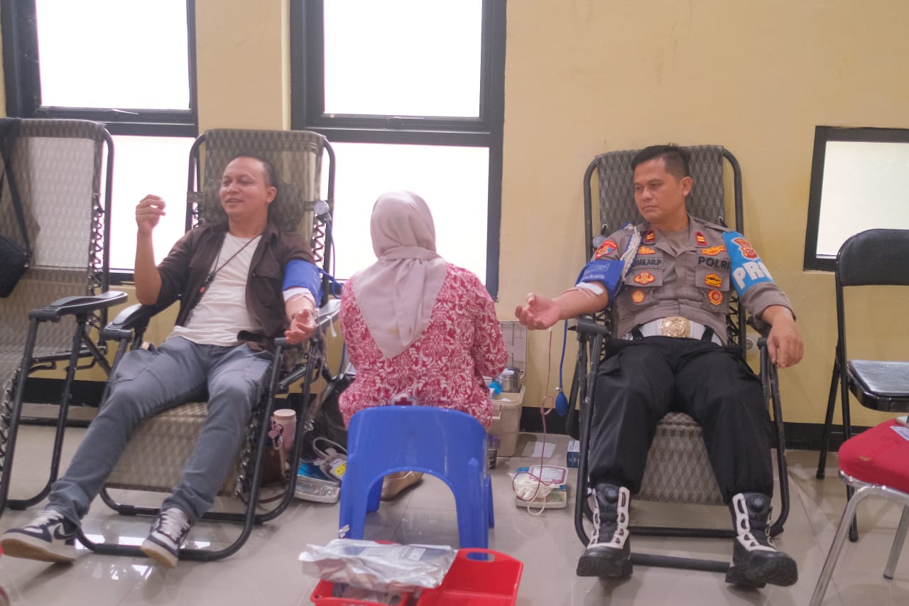Polres Subang Gelar Donor Darah dalam Rangka Hari Bhayangkara ke-79