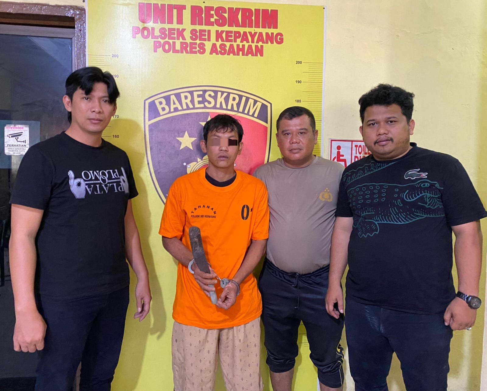 Polsek Sei Kepayang Berhasil Tangkap Residivis Kasus KDRT Pelaku Penganiayaan Berat di Asahan